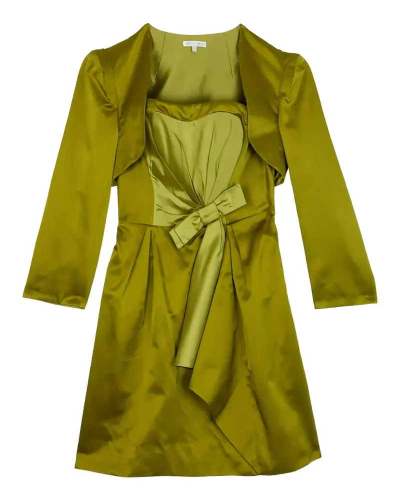 Paule Ka Faltenkleid mit Schleifen - Grün Grün