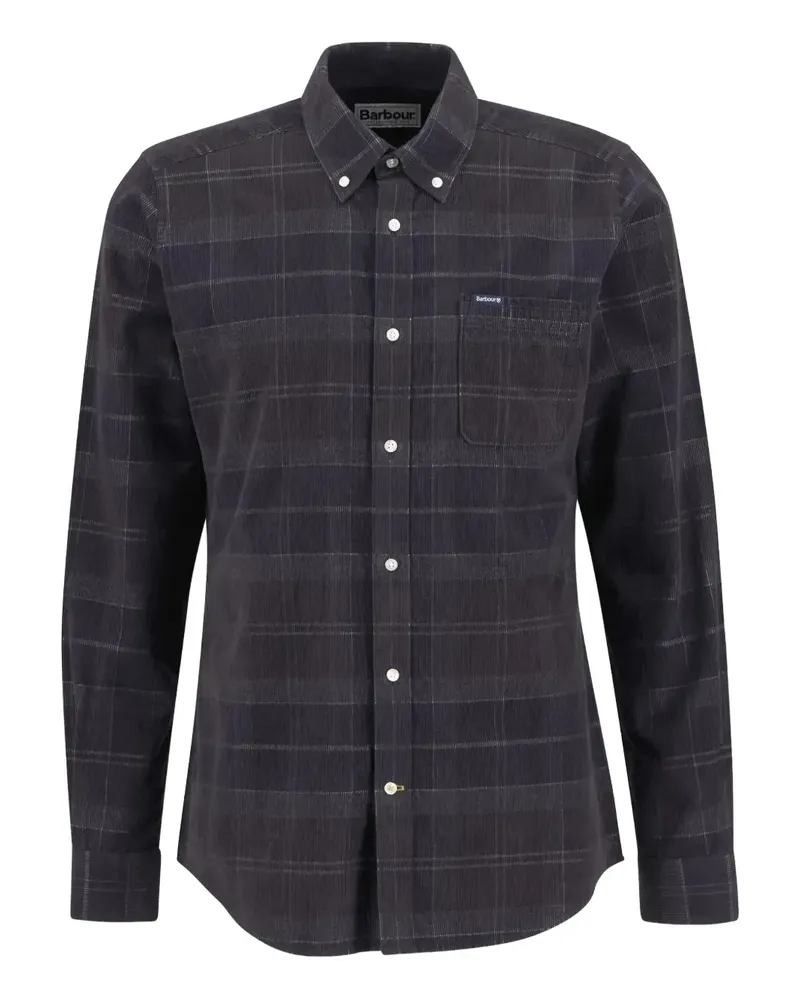 Barbour Blair Cordhemd mit Schottenkaro - Blau Blau