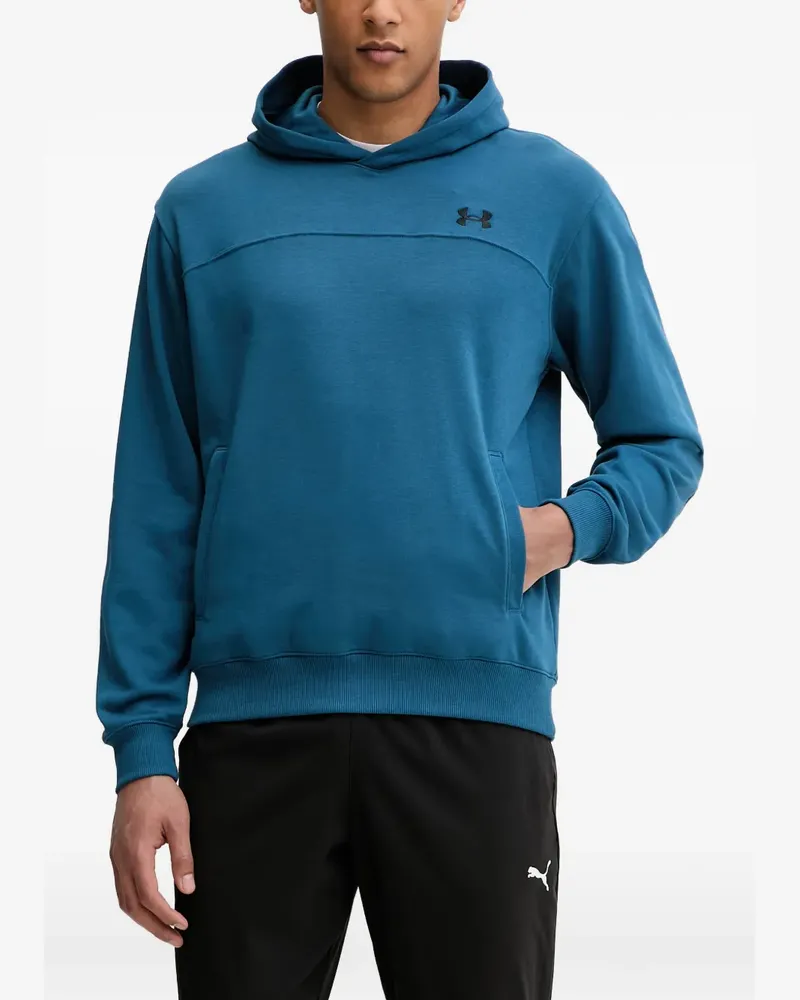 Under Armour Rival Lightweight logo-patch hoodie - Blau Blau