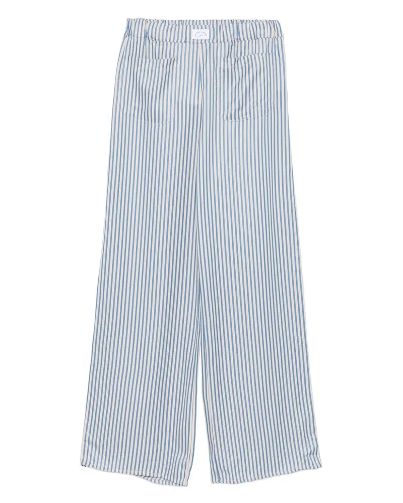 Maison Labiche Gestreifte Oudin Wide-Leg-Hose - Blau Blau