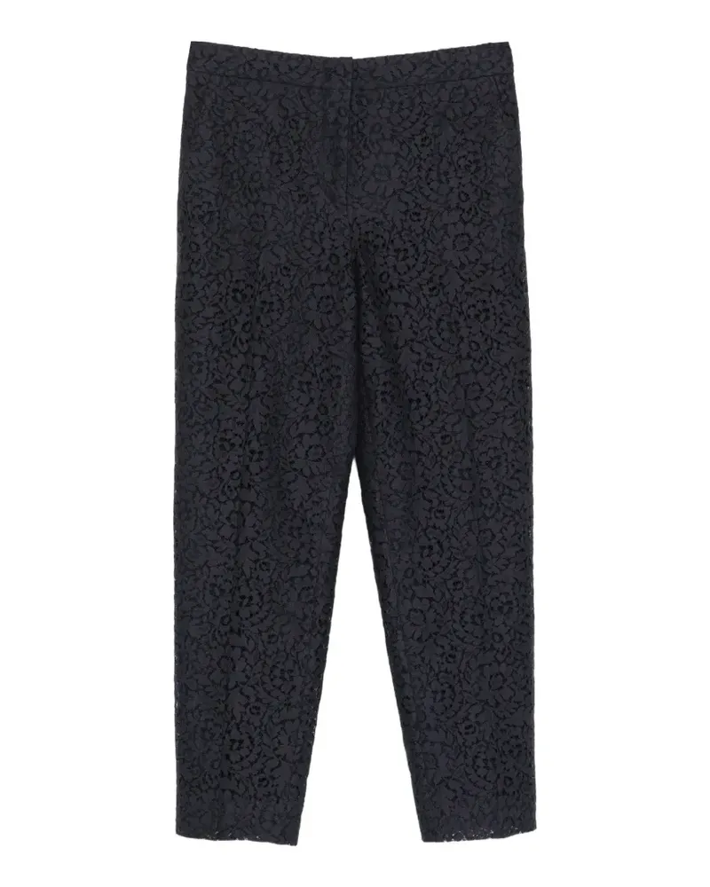 Max Mara Corona lace straight-leg trousers - Blau Blau
