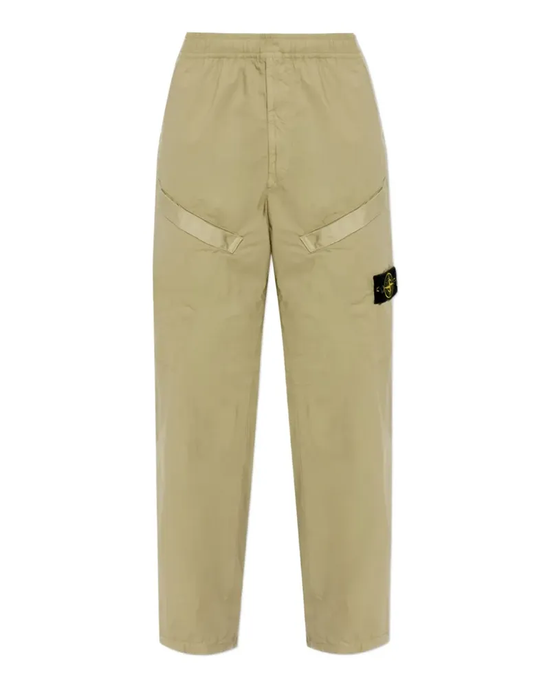 Stone Island logo-patch trousers - Grün Grün