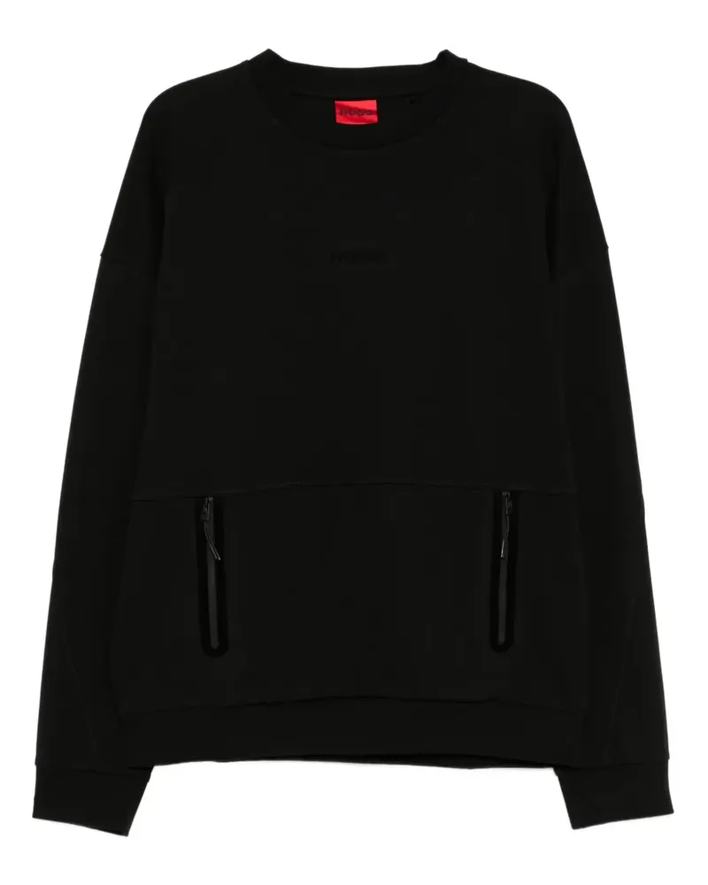 HUGO BOSS Langärmeliges Sweatshirt - Schwarz Schwarz