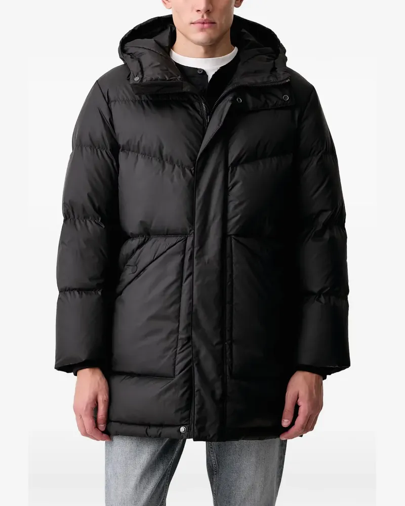 Marc O'Polo hooded zip-fastening padded coat - Schwarz Schwarz