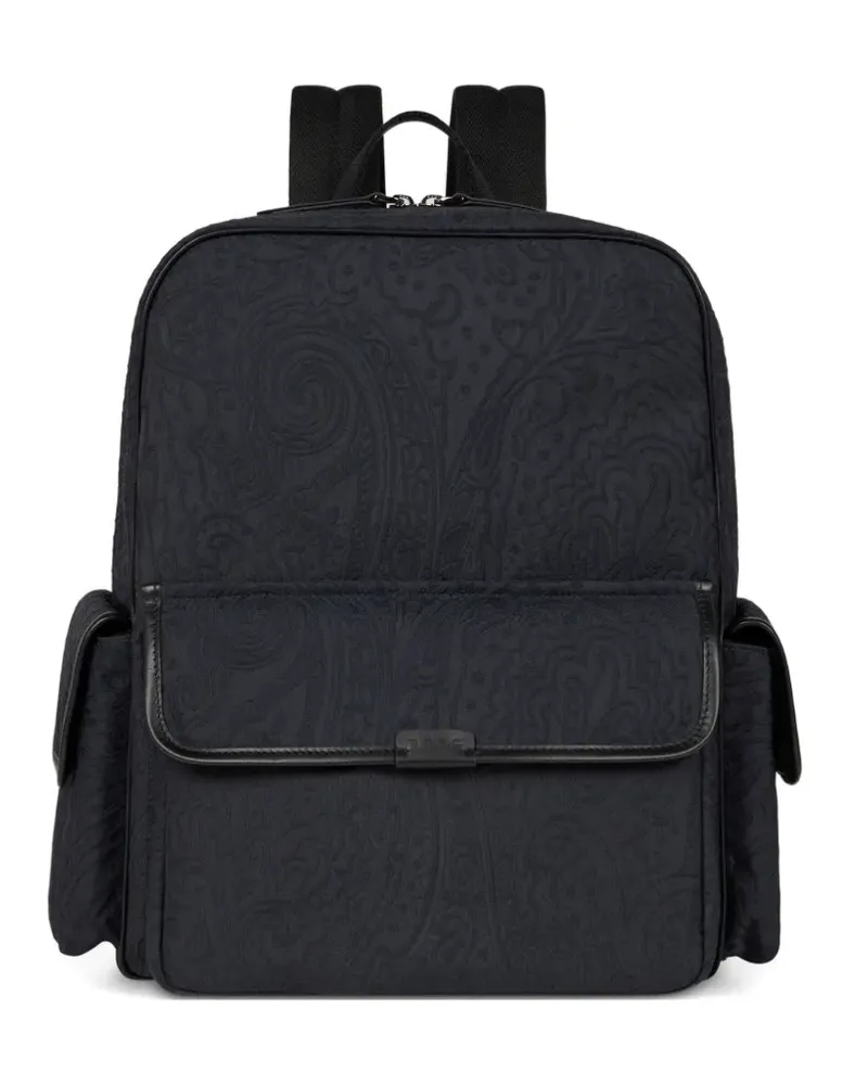 Etro logo-detail backpack - Blau Blau