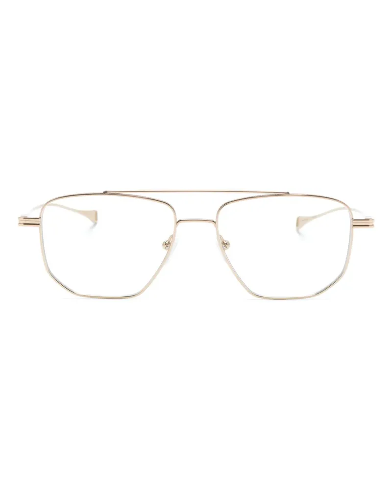 DITA Matte Pilotenbrille - Gold Gold