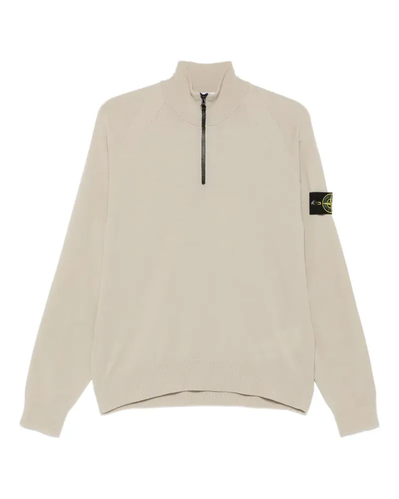 Stone Island Pullover mit Logo-Patch - Nude Nude