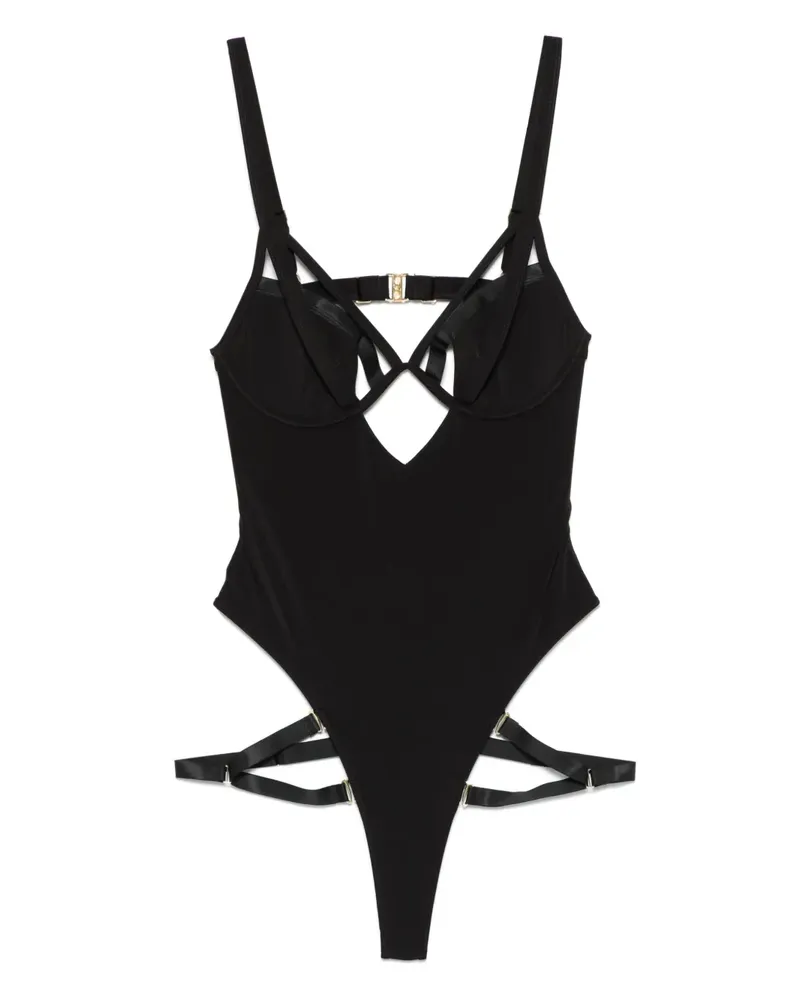 Maison Close Fatale Badeanzug - Schwarz Schwarz