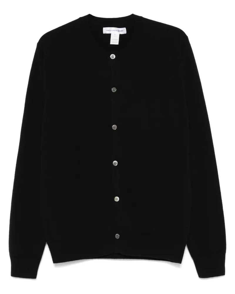 Comme des Garçons Cardigan aus Lammwolle - Schwarz Schwarz