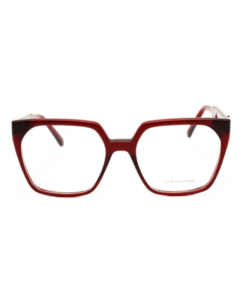 Ferragamo Gancini-detailed glasses - Rot Rot