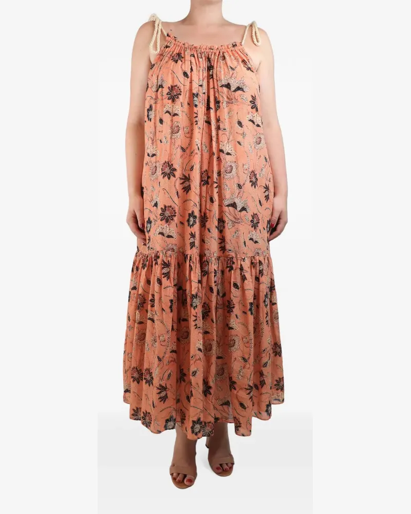 Ulla Johnson Primrose Cari floral-print maxi dress - Orange Orange