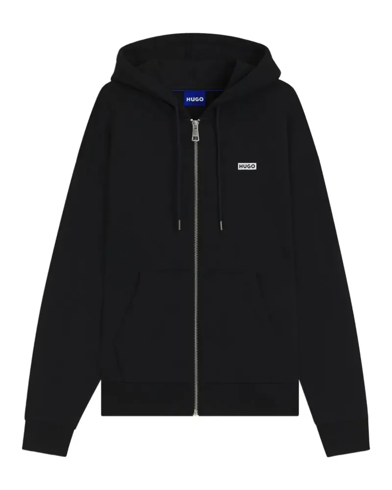 HUGO BOSS Kapuzenjacke mit Reißverschluss - Schwarz Schwarz