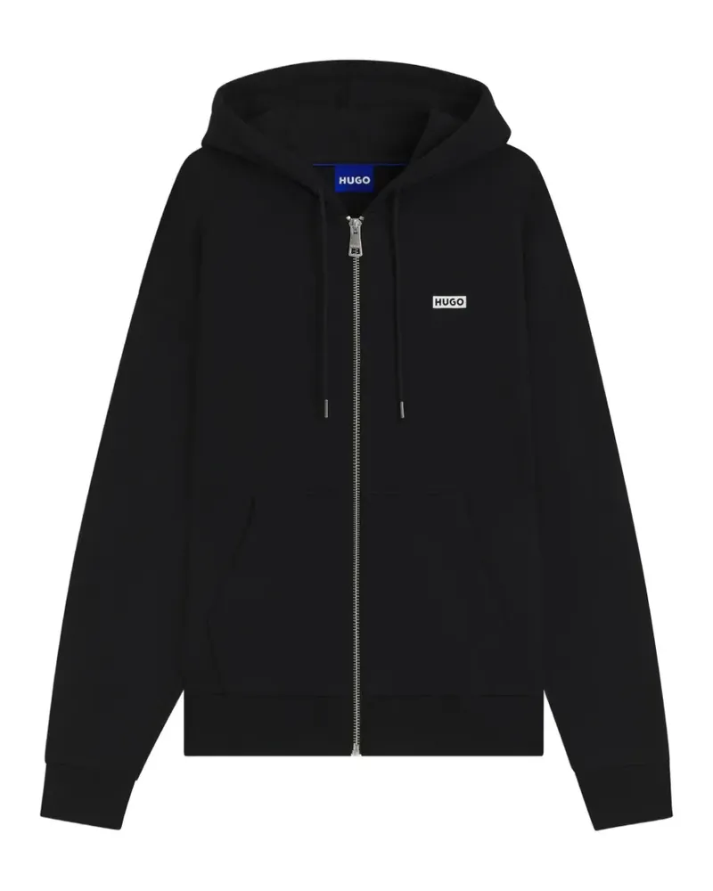 HUGO BOSS Kapuzenjacke mit Reißverschluss - Schwarz Schwarz