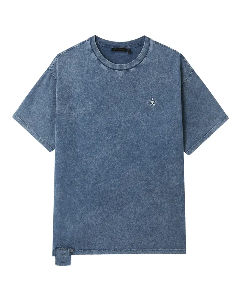FIVE CM T-Shirt mit Sternapplikation - Blau Blau