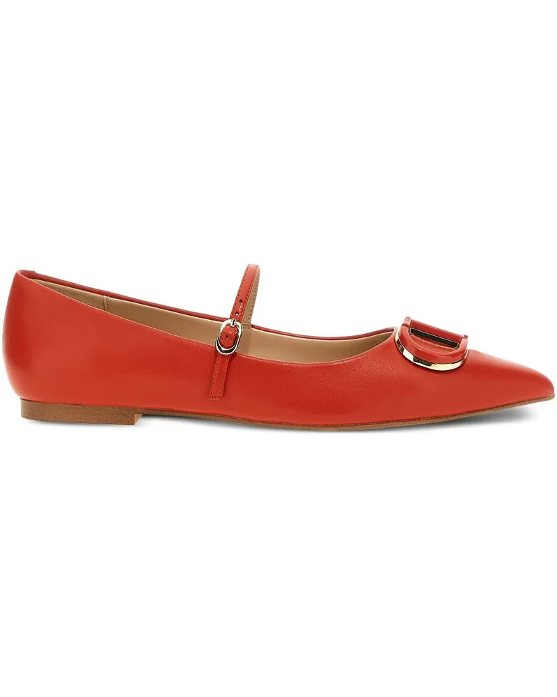 Twin-Set Oval T Ballerinas - Rot Rot