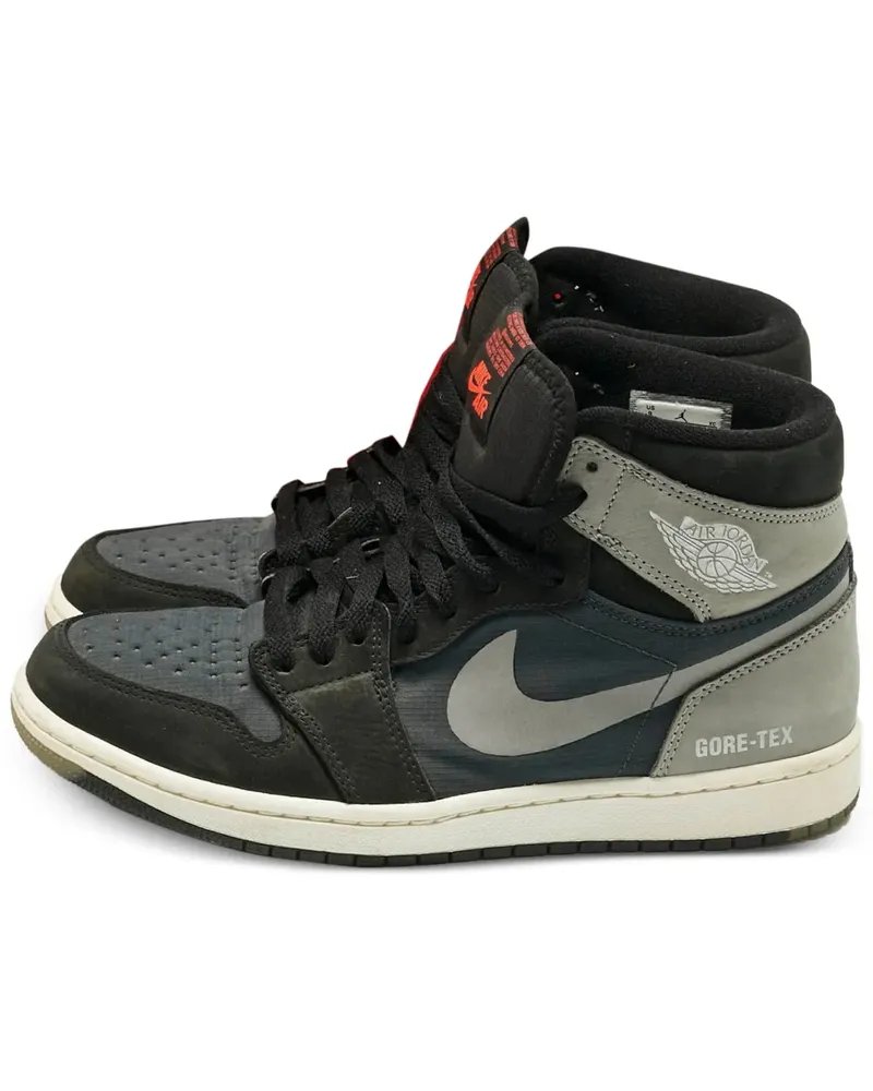 Jordan Air  1 Retro leather high-top sneakers - Schwarz Schwarz