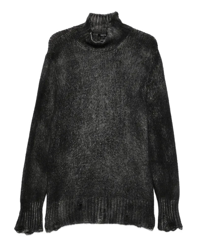 Avant Toi distressed roll-neck sweater - Grau Grau