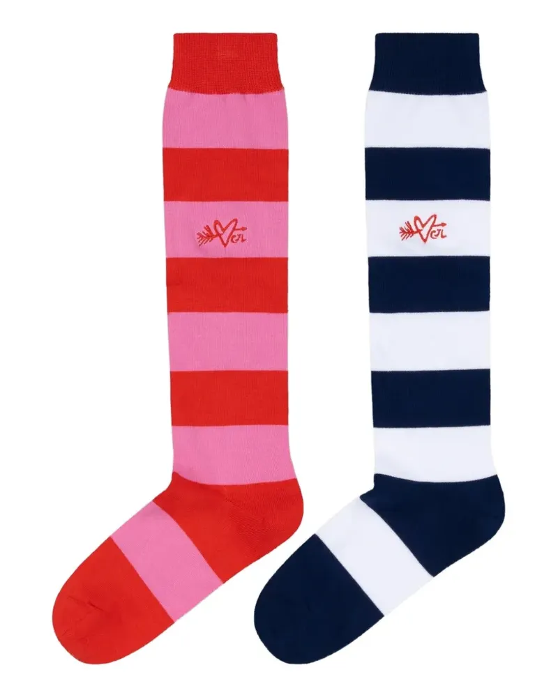 Charles Jeffrey Loverboy Gestreifte Loverboy Socken (2er-Set) - Blau Blau