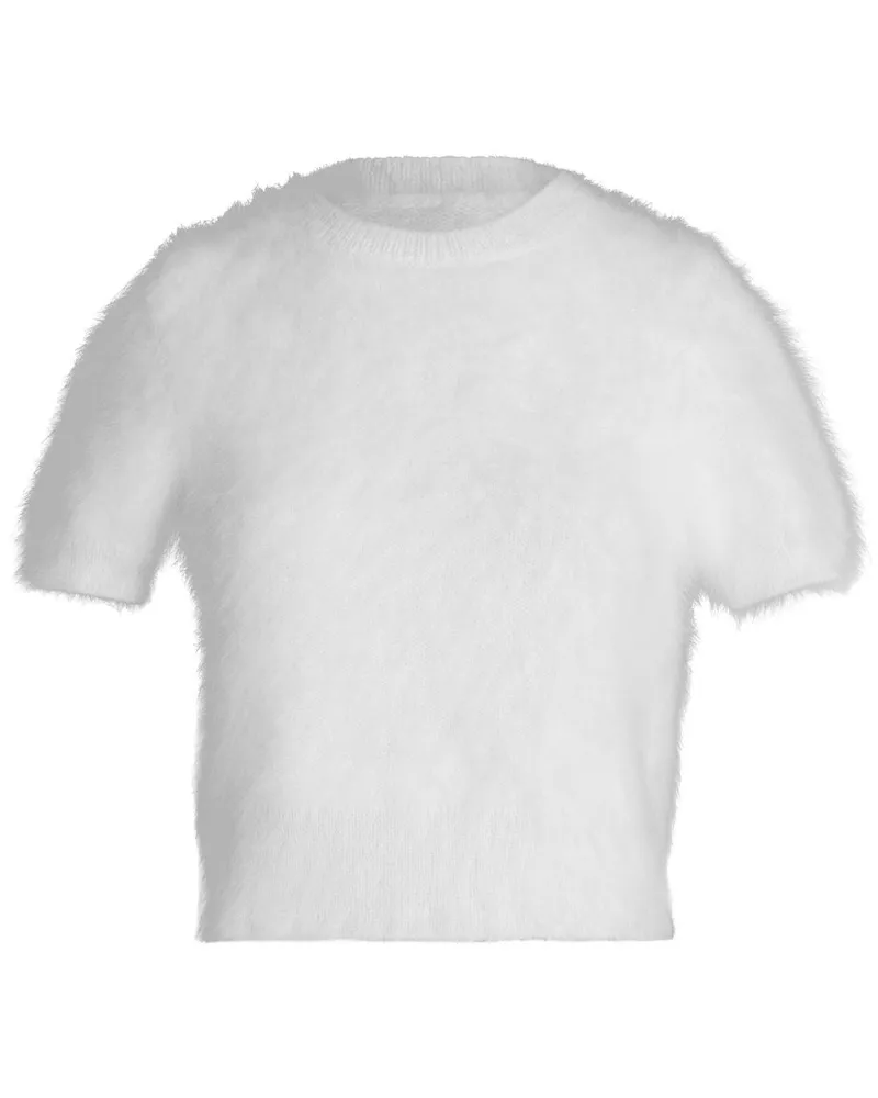 Maison Margiela Kurzärmeliges Strickoberteil - Weiß Weiß