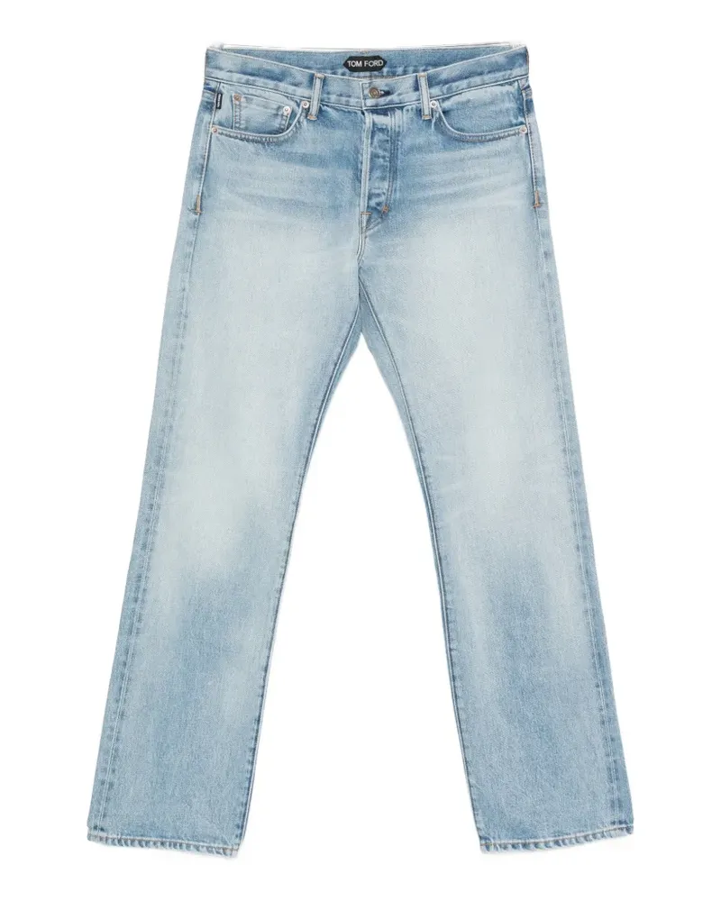 Tom Ford faded straight-leg jeans - Blau Blau