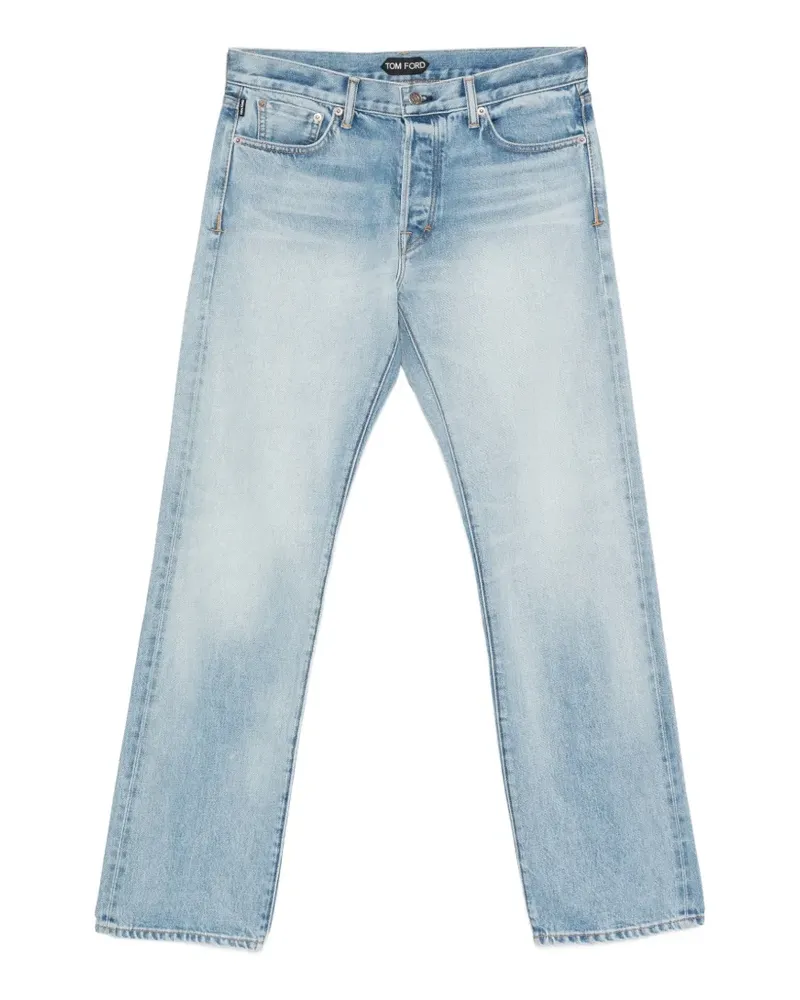 Tom Ford faded straight-leg jeans - Blau Blau