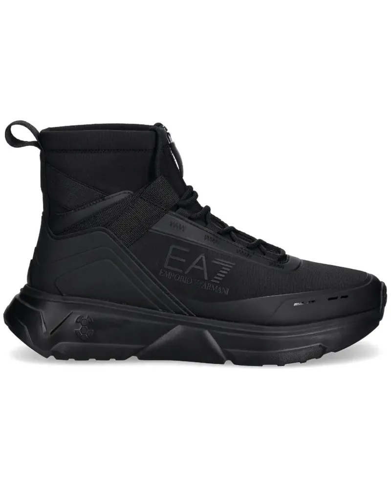 EA7 7.0 High-Top-Sneakers - Schwarz Schwarz