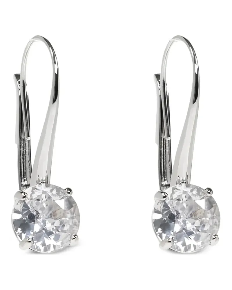 Balenciaga crystal-embellished earrings - Silber Silber