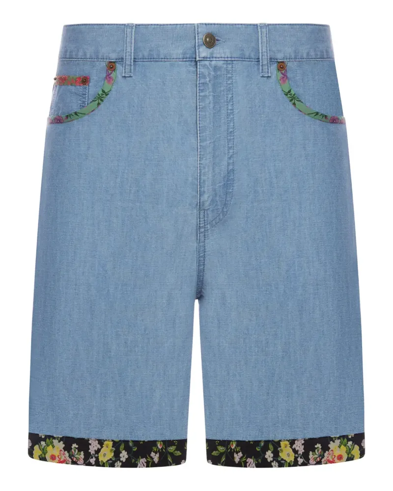 Valentino Garavani Bermudas mit Blumenbesatz - Blau Blau