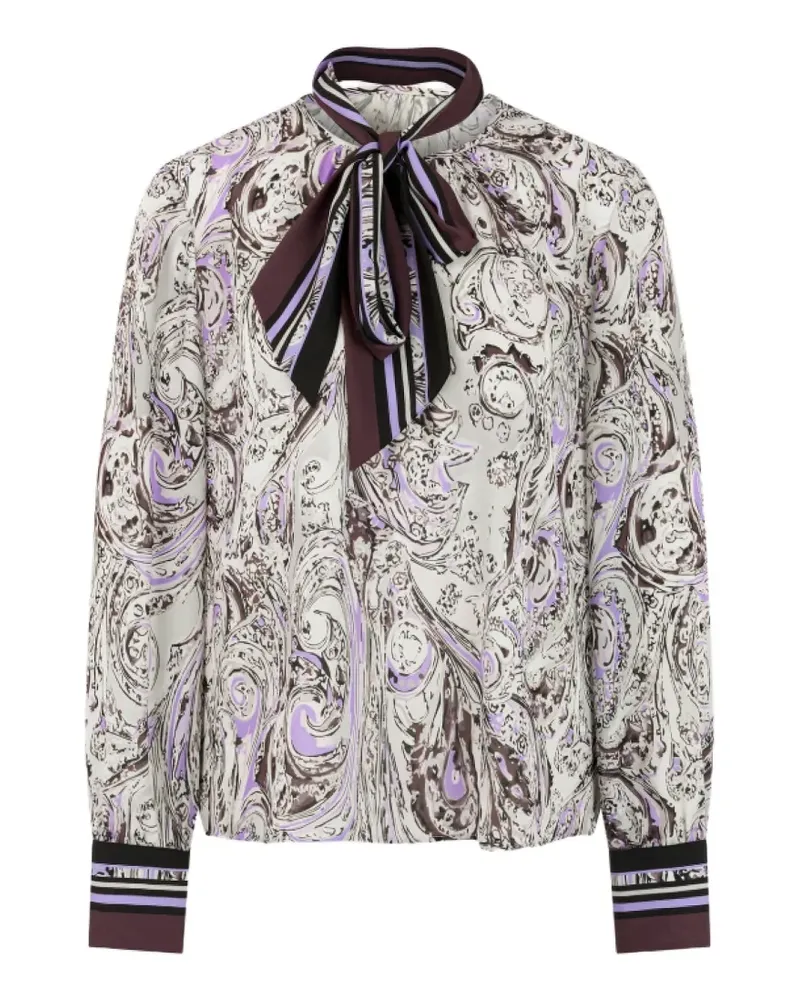 Marc Cain Bluse mit Paisley-Print - Weiß Weiß