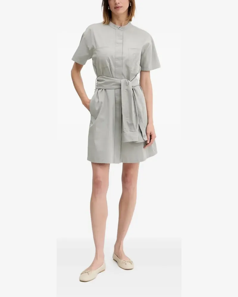 Emporio Armani Minikleid mit Gürtel - Grau Grau