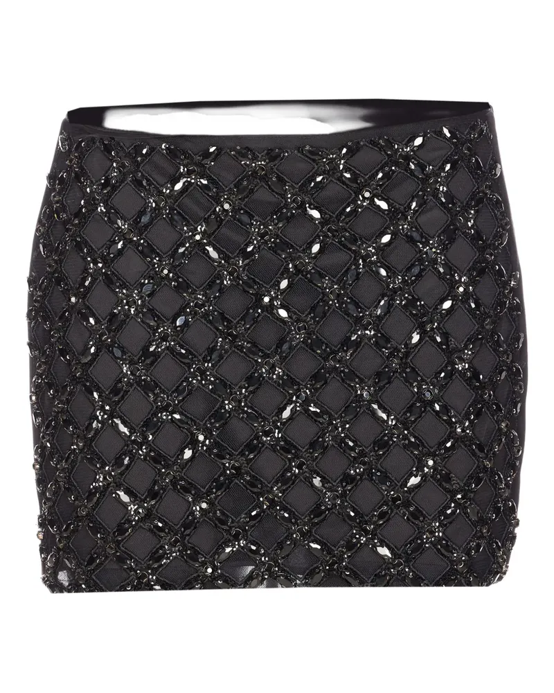 Liu Jo Minirock mit Stickerei - Schwarz Schwarz