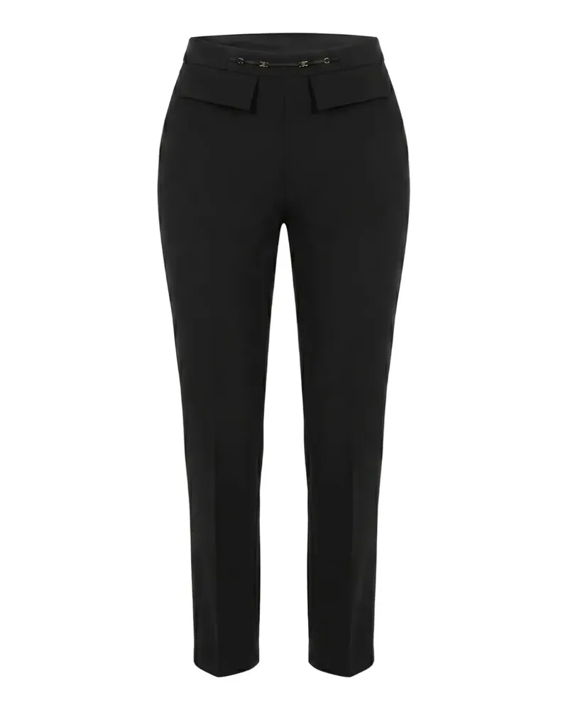 Elisabetta Franchi Hose mit hohem Bund - Schwarz Schwarz