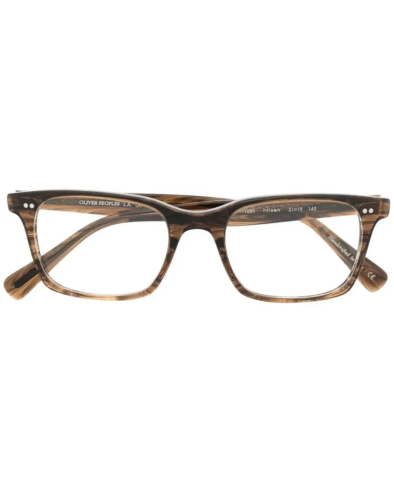 Oliver Peoples Eckige Nisen Brille - Nude Nude