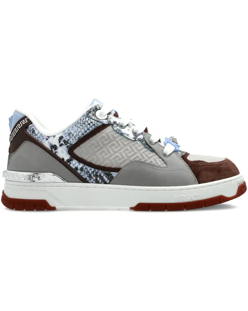 Versace Greca Sneakers mit Schlangen-Effekt - Grau Grau