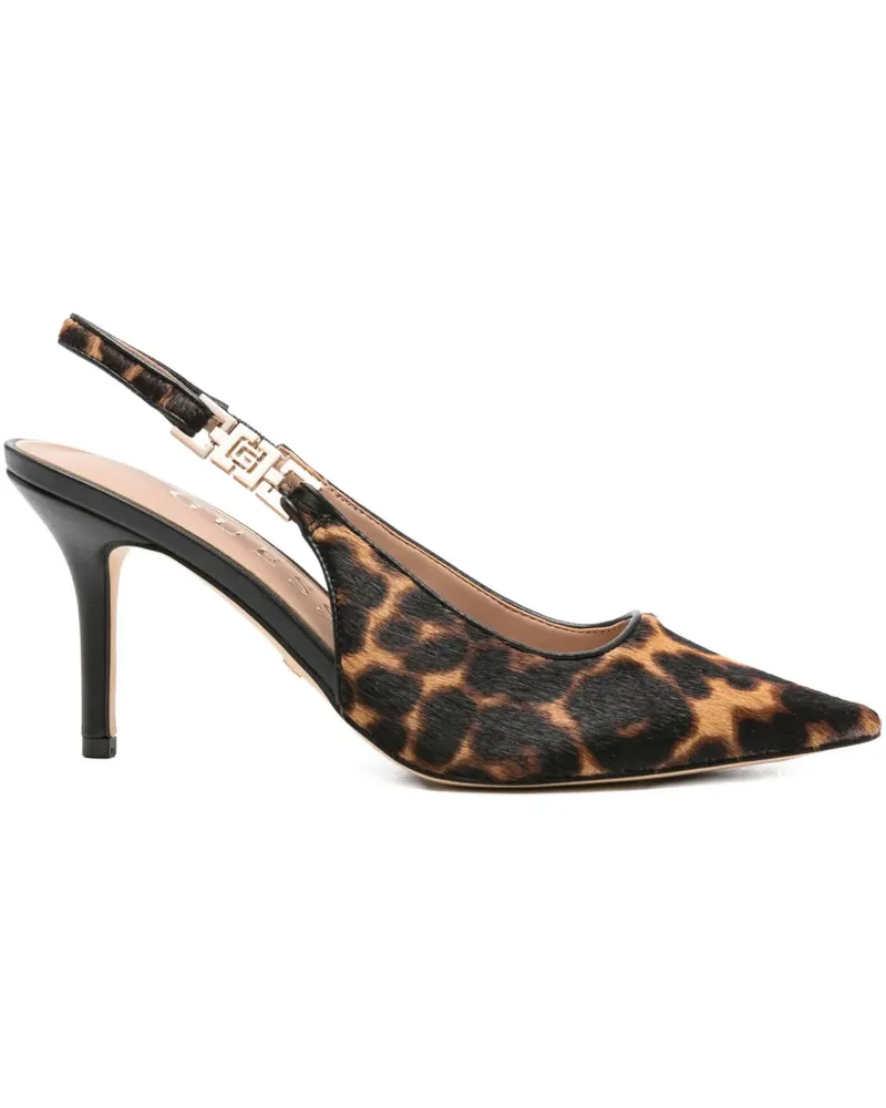 Guess Slingback-Pumps mit Leoparden 85mm - Braun Braun