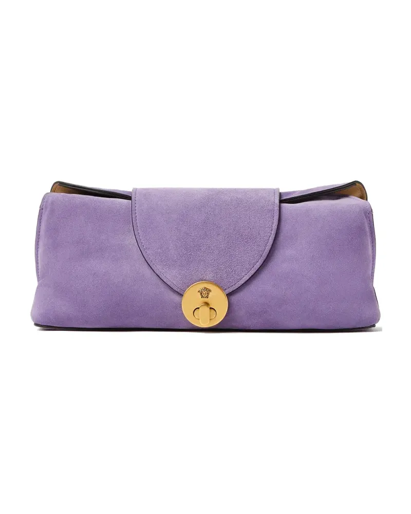 Versace Clutch-Tasche Medusa '95 aus Wildleder - Violett Violett
