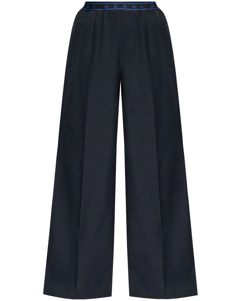 Marni Hose mit weitem Bein - Blau Blau