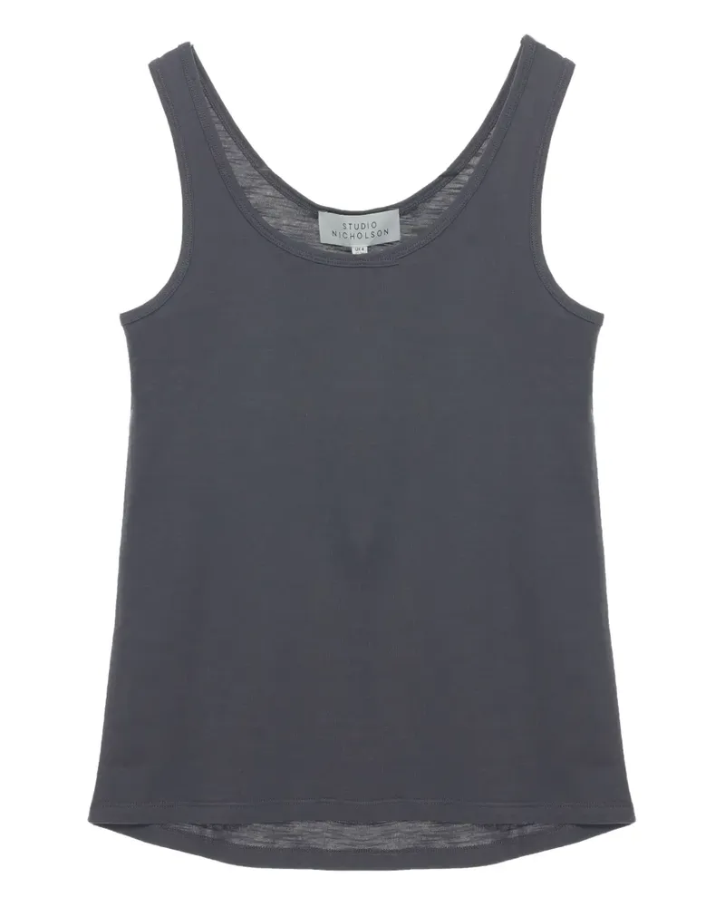 Studio Nicholson Top aus Bio-Baumwolle - Grau Grau