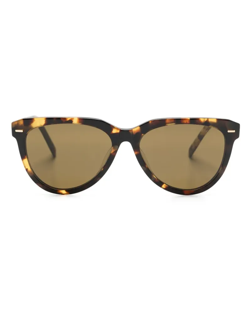Miu Miu Runde Sonnenbrille in Schildpattoptik - Braun Braun