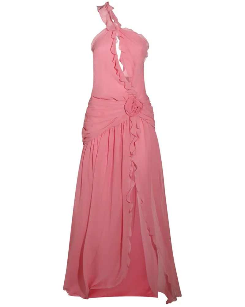 Blumarine Asymmetrisches Maxikleid - Rosa Rosa