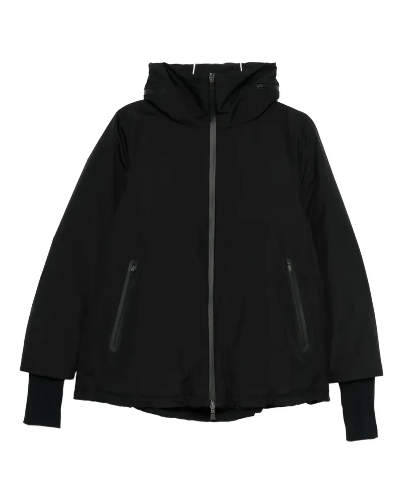 Herno zip hooded jacket - Schwarz Schwarz