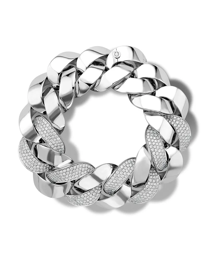Pragnell 18kt Weißgoldarmband mit Diamanten Weiß