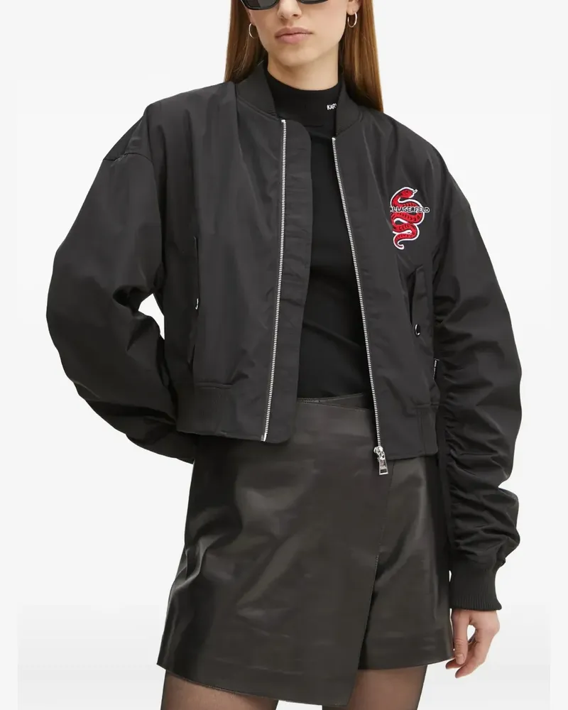 Karl Lagerfeld Lunar New Year Bomberjacke - Schwarz Schwarz