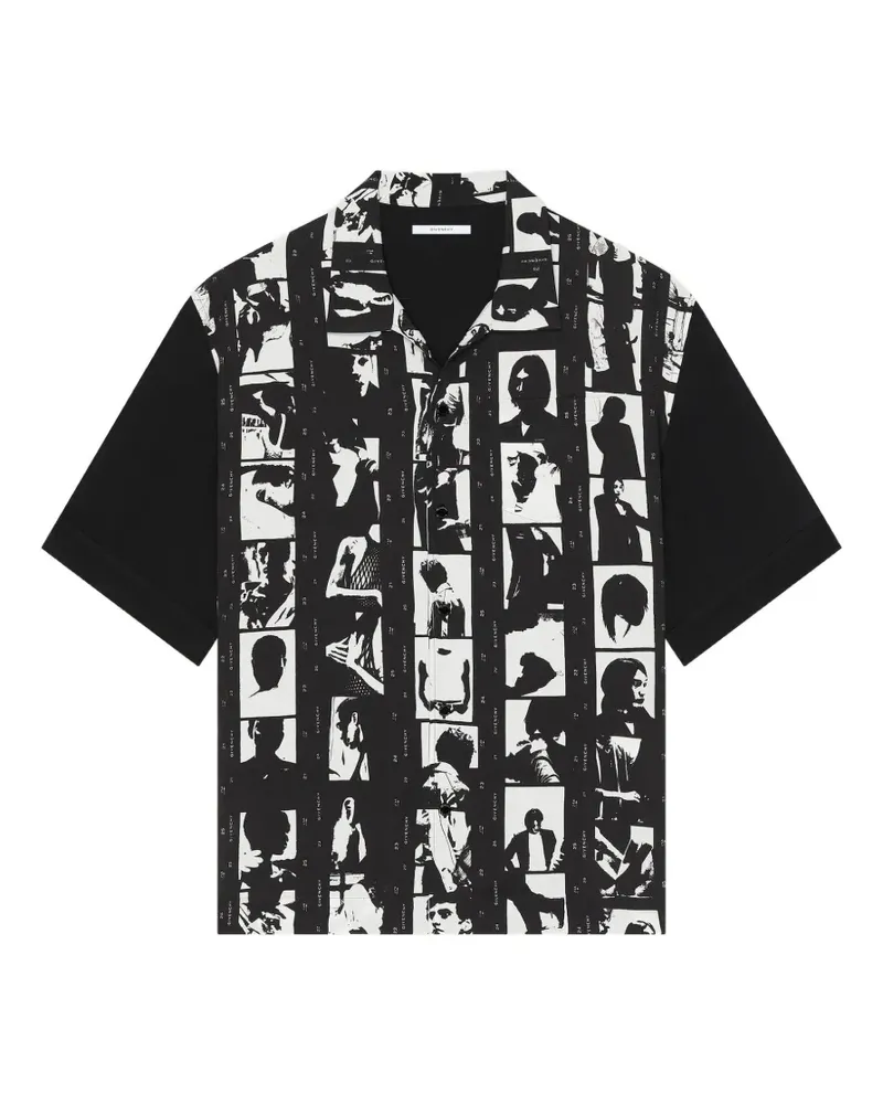 Givenchy Hemd mit Fotografic Negative-Print - Schwarz Schwarz