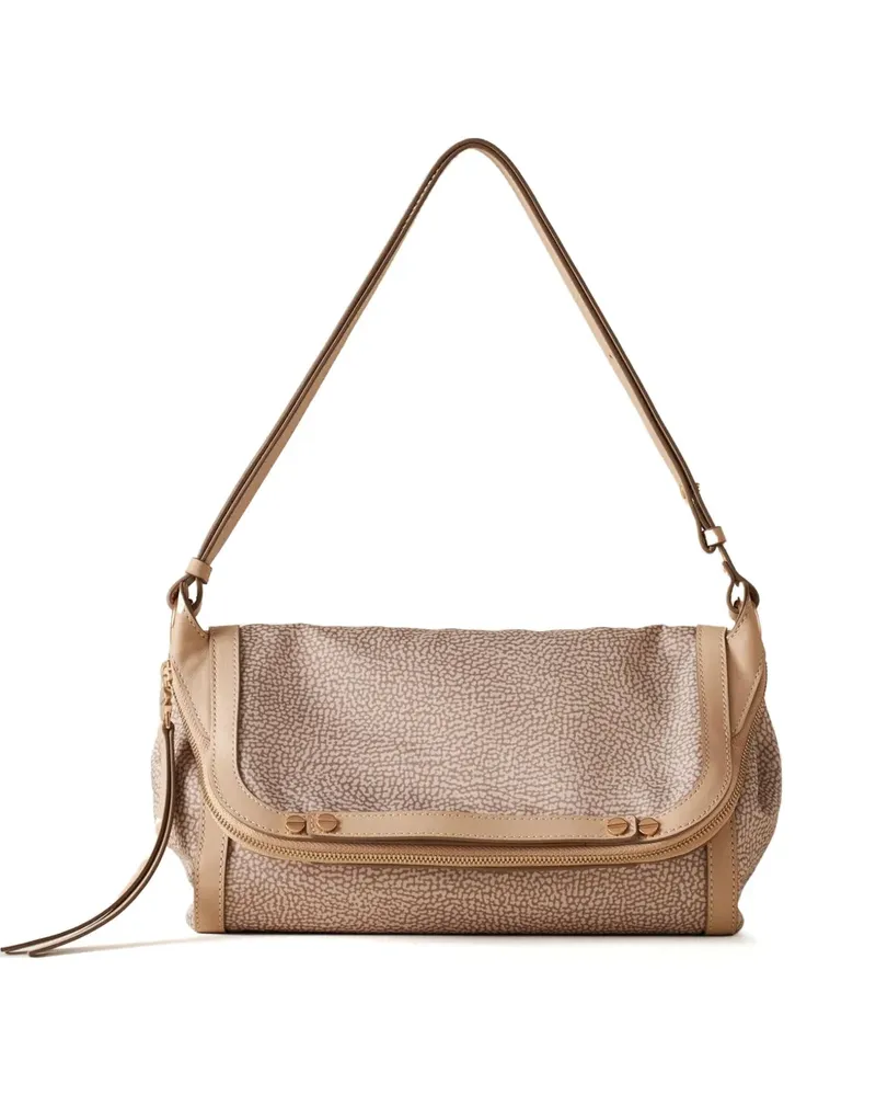 Borbonese small Frame shoulder bag - Nude Nude