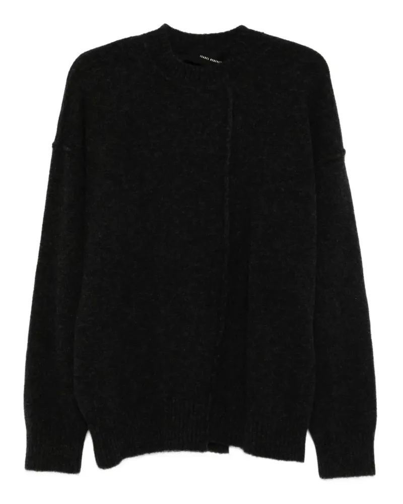 Isabel Benenato Pullover mit asymmetrischer Naht - Schwarz Schwarz
