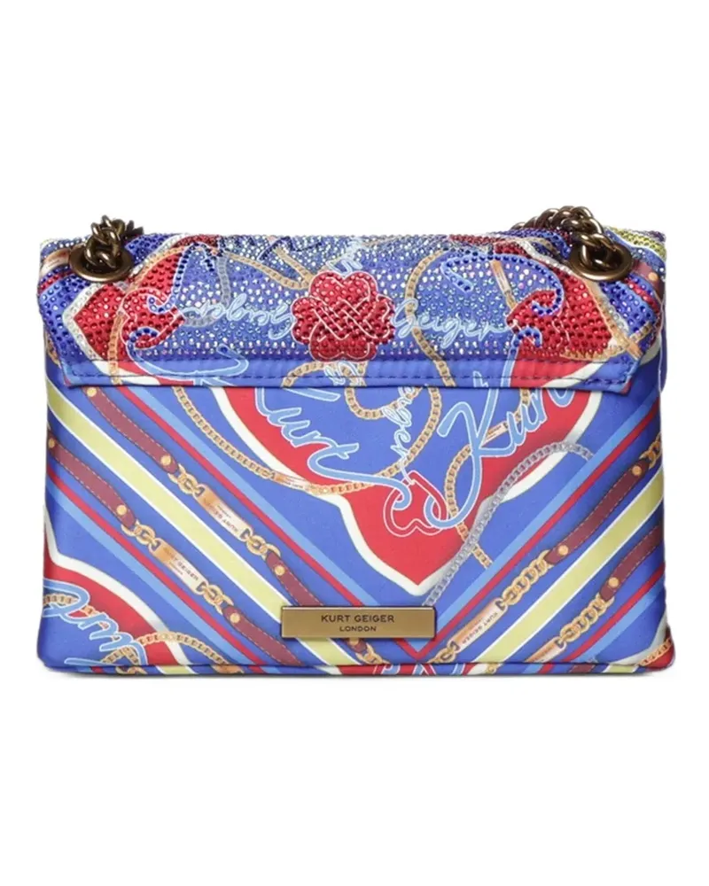 Kurt Geiger Kensington crystal-embellished shoulder bag - Blau Blau
