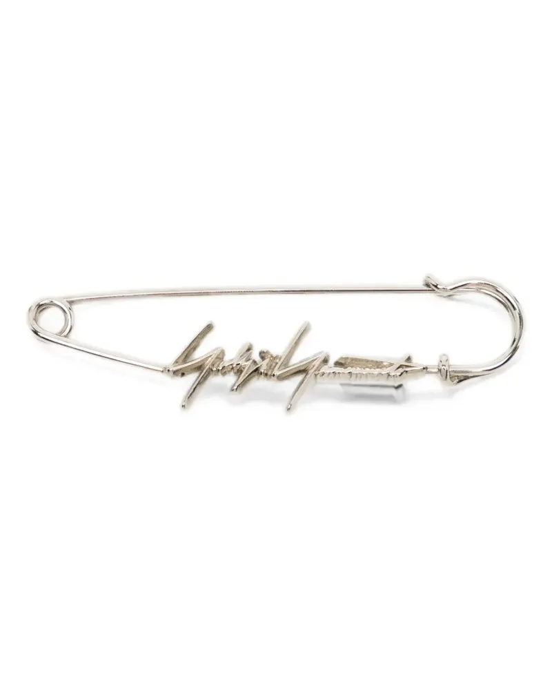 Yohji Yamamoto Beschichtete Sicherheitsnadel - Silber Silber