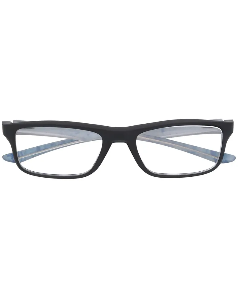 Oakley Eckige 'Plank 2' Brille - Schwarz Schwarz