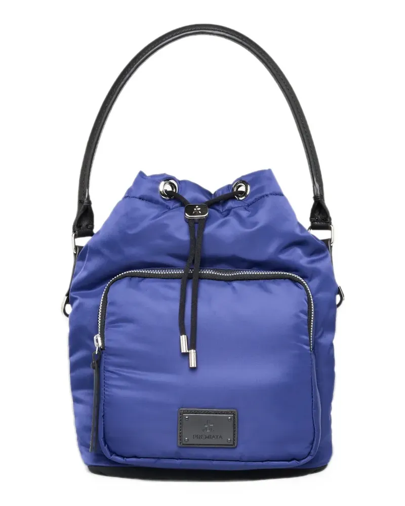 Premiata Schultertasche mit Kordelzug - Blau Blau
